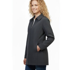 INC International Concepts Black Windbreaker Jacket Large